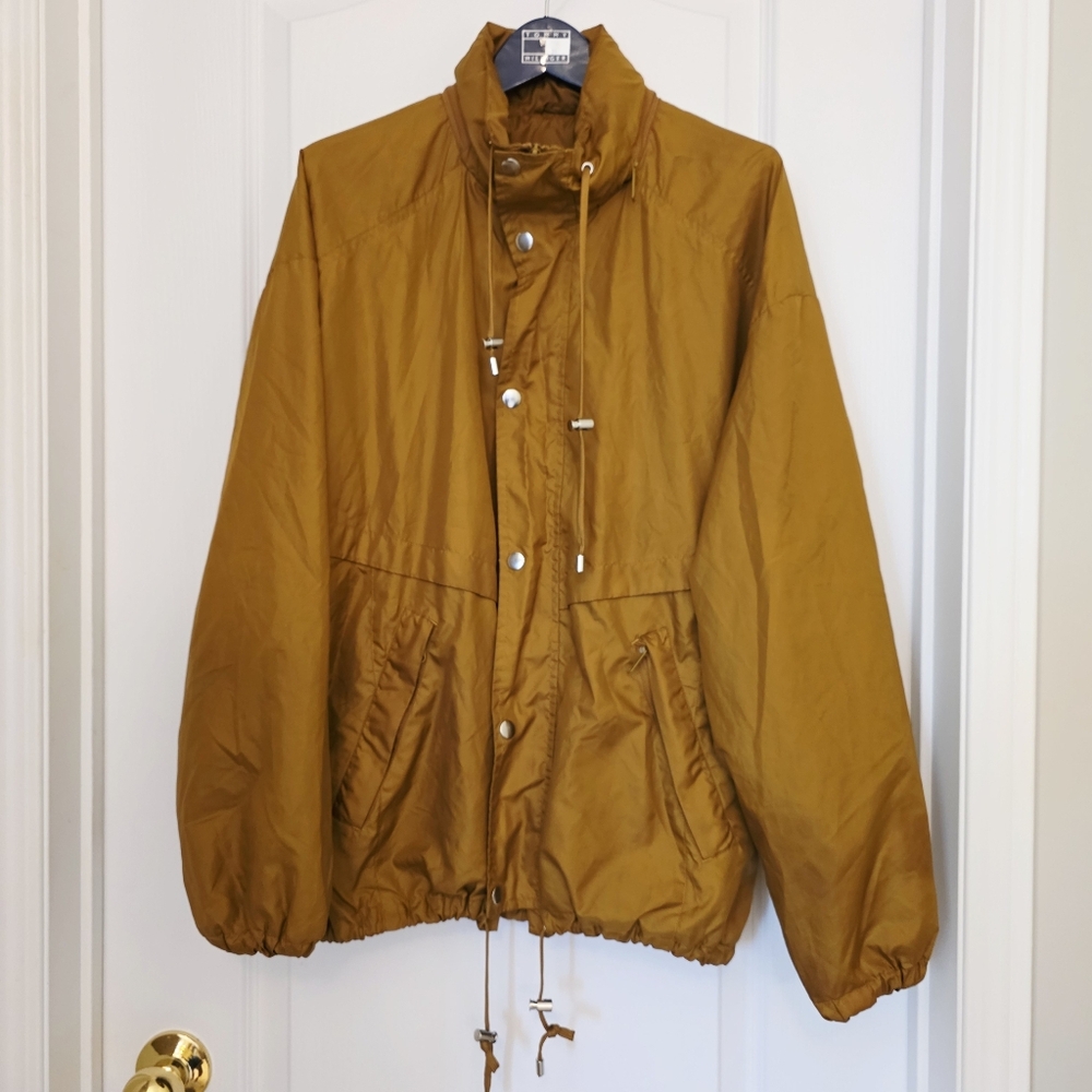 Frank and Oak Women/Men's Mustard Foldable Jacket
